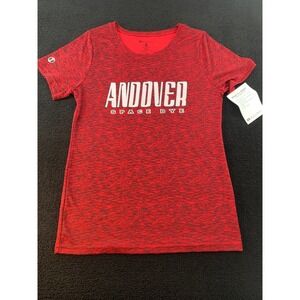 Holloway Andover Space Dye Athletic T Shirt Red Black Ladies Size M